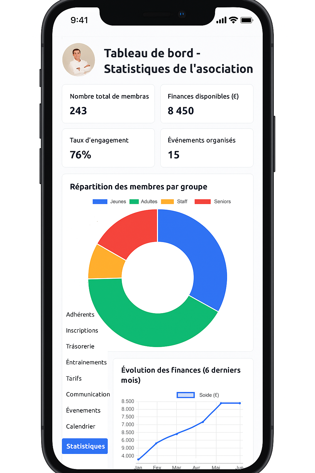 Smartphone app preview